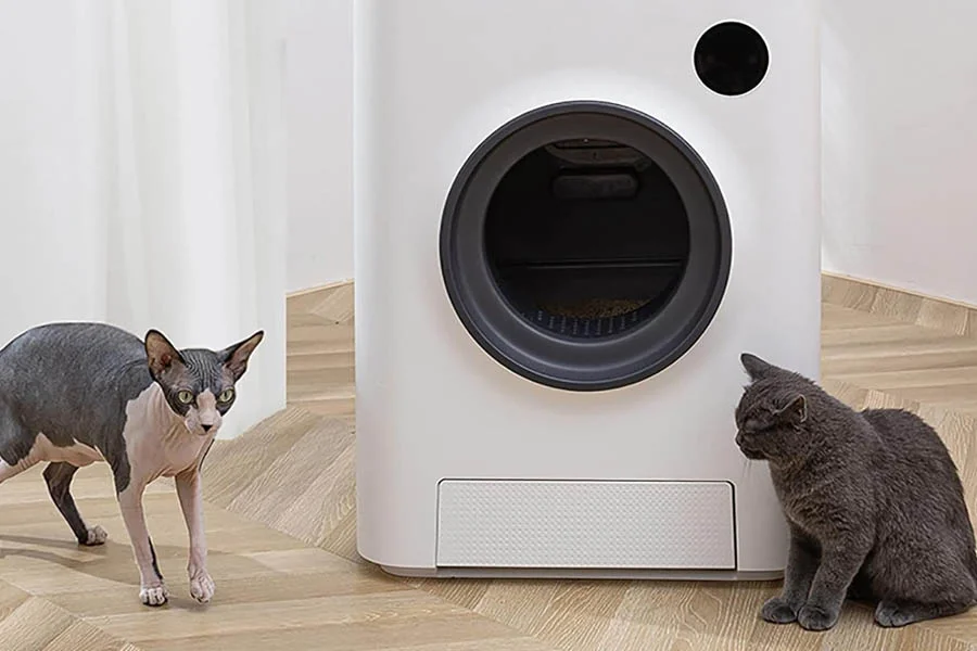 semi automatic litter box